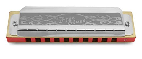 Hering 7020G Free Blues Diatonic Harmonica Stainless Steel and Plastic Key of G