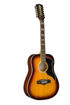 Eko 06216941 Ranger XII Vintage Reissue 12 String Acoustic Guitar - Honey Burst