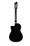 Eko 06217039 NXT Series Nylon Cutaway Acoustic Electric Guitar - Black