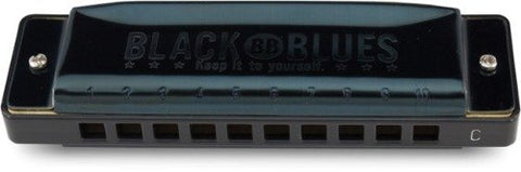 Hering 6020C Diatonic Black Blues Harmonica Stainless Steel Key of C
