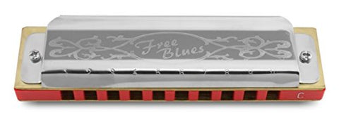 Hering 7020D Free Blues Diatonic Harmonica Stainless Steel and Plastic Key of D