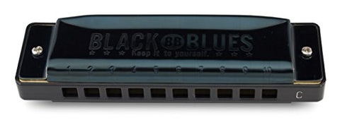 Hering 6020D Diatonic Black Blues Harmonica Stainless Steel Key of D