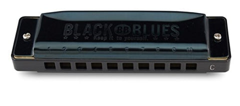 Hering 6020A Diatonic Black Blues Harmonica Stainless Steel Key of A