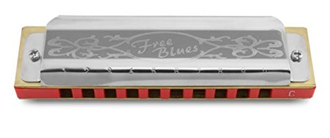 Hering 7020A Free Blues Diatonic Harmonica Stainless Steel and Plastic Key of A