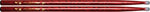 Vater VCR5A Color Wrap Drum Sticks Nylon Tip Size 5B Red Sparkle