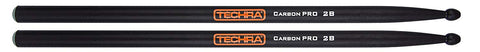 Techra CP-2B Carbon Pro Series Drum Sticks - Carbon Fiber 2B