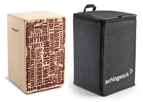 Schlagwerk CP130 PACK X-One Series Unique Styles Cajon with BackPack Bag