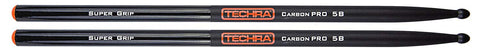 Techra CPSG-5B Carbon Pro Super Grip Series Drum Sticks - Carbon Fiber 5B