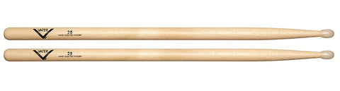 Vater VH2BN American Hickory 2B Nylon Tip Drum Sticks Oval Pair