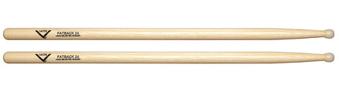 Vater VH3AN American Hickory Fatback 3A Nylon Tip Drum Sticks Oval