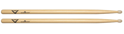 Vater VH5BN American Hickory 5B Nylon Tip Drum Sticks Acorn Style Pair
