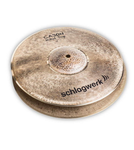 Schlagwerk CHH12 Cajon Hi Hat Metal Bronze Cymbals - 12 Inch