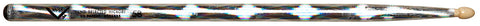 Vater VCS5B Drum Sticks Color Wrap 5B Wooden Tip Silver Optic