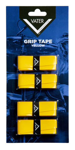 Vater VGTY Drum Stick Grip Tape Linen Based 4 Pack Rolls Yellow