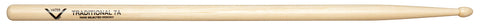 Vater VHT7AW Percussion Traditional 7A Wood Tip Hickory Drum Sticks